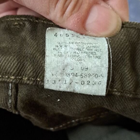 Levi's 512 Green slim fit tapered leg jeans size 7 short - Picture 5 of 7